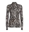 Camilla And Marc Leopard Print Plumage Top In Animal Print