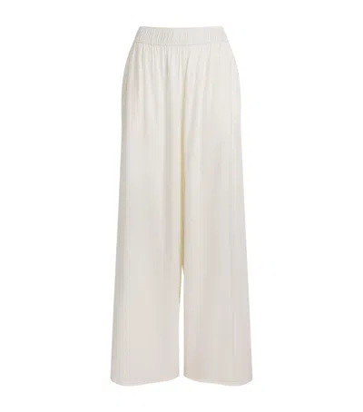 Camilla And Marc Linen-blend Chara Wide-leg Trousers In White