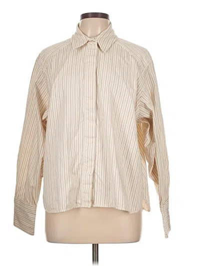 Pre-owned Camilla And Marc Long Sleeve Button Down Shirt In White