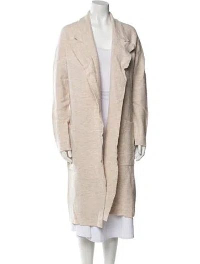 Pre-owned Camilla And Marc Merino Wool Coat In Neutral