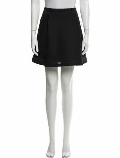 Pre-owned Camilla And Marc Mesh Accents Mini Skirt In Black