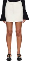 Camilla And Marc Off-white Flint Miniskirt In Cream