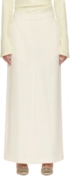 CAMILLA AND MARC OFF-WHITE RIBA MAXI SKIRT