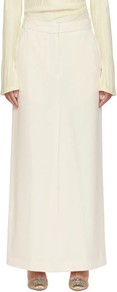 Camilla And Marc Off-white Riba Maxi Skirt In Mcrm Cream