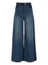 Camilla And Marc Two-tone Denim Palma Wide-leg Jeans In Blue