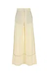Camilla And Marc Cream Linen Blend Fortuna Wide-leg Pant In Yellow