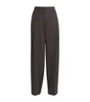 Camilla And Marc Pinstripe Piero Tailored Trousers In Brown