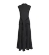 Camilla And Marc Pleated Mavis Midi Dress In Black