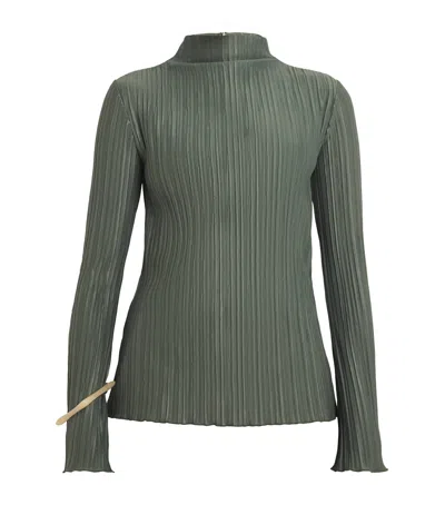Camilla And Marc Plissé Abacus Top In Green