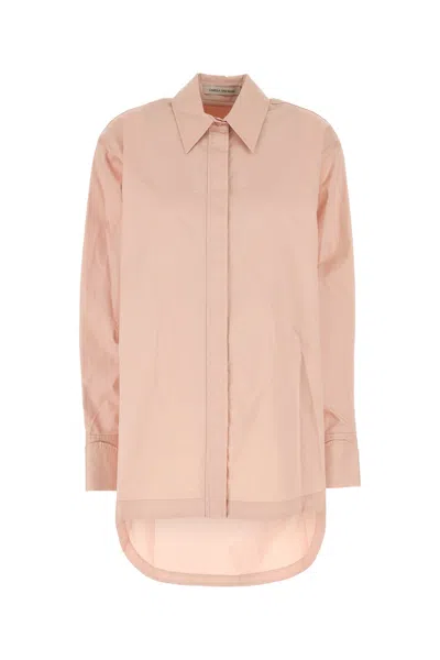 CAMILLA AND MARC CAMILLA AND MARC PASTEL PINK POPLIN PORTE OVERSIZE SHIRT
