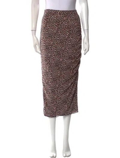 Pre-owned Camilla And Marc Printed Midi Length Skirt In Multi