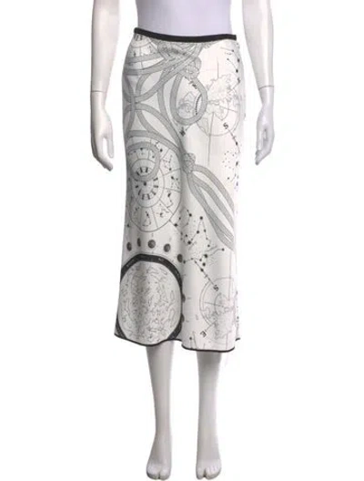 Pre-owned Camilla And Marc Printed Midi Length Skirt In Multicolor