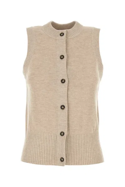 Camilla And Marc Sand Stretch Tencel Blend Macie Vest In Beige