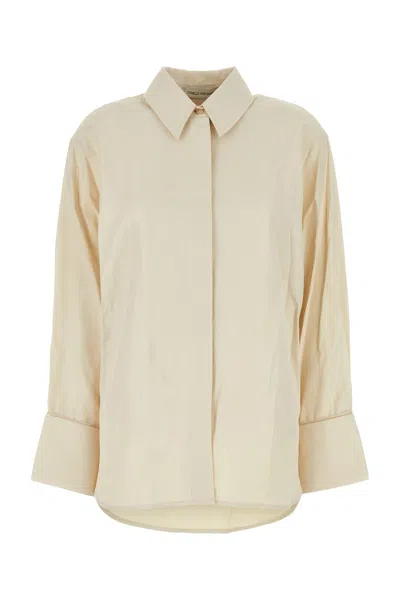 CAMILLA AND MARC SAND COTTON AND POLYESTER CIPHER OVERSIZE SHIRT