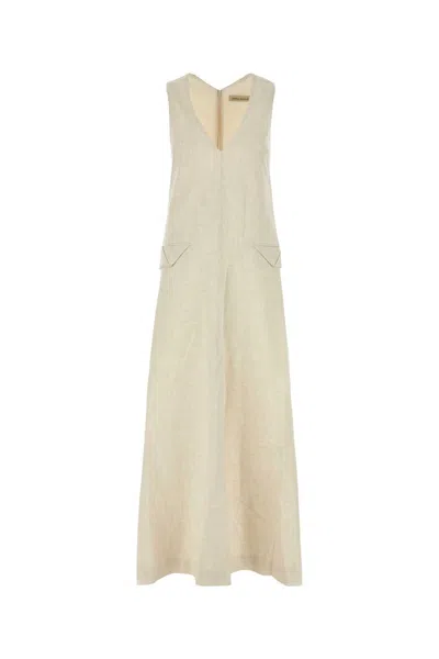 Camilla And Marc Sand Stretch Polyester Blend Floris Dress