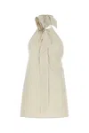 Camilla And Marc Sand Stretch Polyester Blend Floris Top