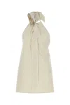 Camilla And Marc Sand Stretch Polyester Blend Floris Top
