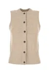 Camilla And Marc Sand Stretch Tencel Blend Macie Vest In Neutral