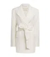 Camilla And Marc Satin Alabata Blazer In White