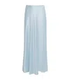 Camilla And Marc Satin Chimera Maxi Skirt In Blue