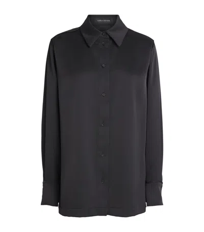 Camilla And Marc Satin Ground Shirt In Black