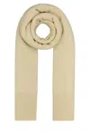Camilla And Marc Ivory Wool Blend Ash Scarf In White