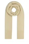Camilla And Marc Ivory Wool Blend Ash Scarf In Gold