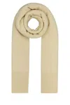 Camilla And Marc Ivory Wool Blend Ash Scarf In White