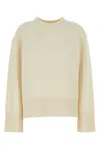 Camilla And Marc Ivory Wool Blend Ash Oversize Sweater In White