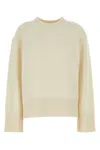 Camilla And Marc Ivory Wool Blend Ash Oversize Sweater In White