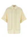 Camilla And Marc Cream Linen Blend Fortuna Shirt In Yellow