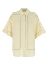 Camilla And Marc Cream Linen Blend Fortuna Shirt In Yellow