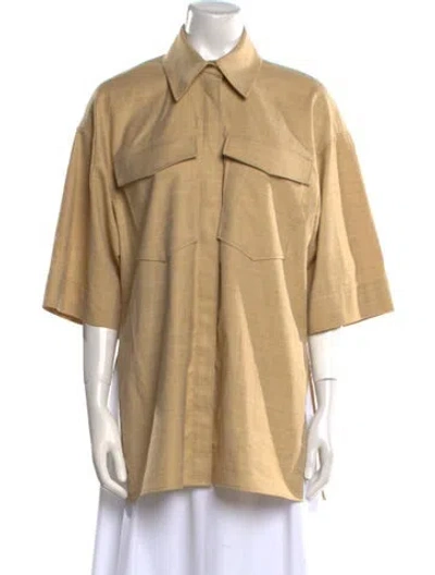 Pre-owned Camilla And Marc Short Sleeve Tunic In Neutral