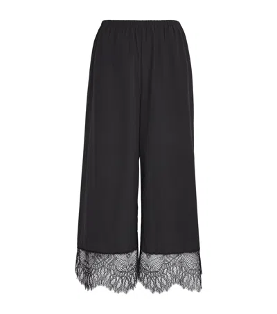Camilla And Marc Silk-cotton Lira Wide-leg Trousers In Black