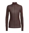 Camilla And Marc Siphon High-neck Top In Brown