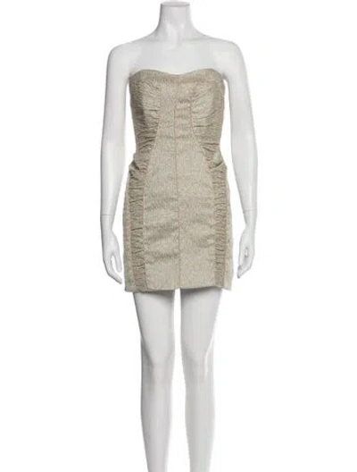 Pre-owned Camilla And Marc Strapless Mini Dress W/ Tags In Multicolor