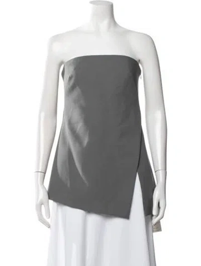 Pre-owned Camilla And Marc Strapless Top In Grey