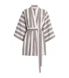 Camilla And Marc Stripe Balthaza Robe Dress In Multi