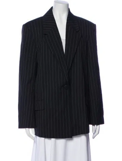 Pre-owned Camilla And Marc Striped Blazer W/ Tags In Blue