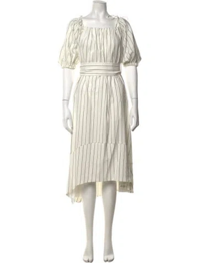 Pre-owned Camilla And Marc Striped Midi Length Dress In Multicolor