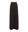 Camilla And Marc Suede Sonata Wide-leg Trousers In Black