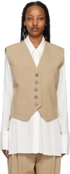 Camilla And Marc Tan Fernando Vest In Flax