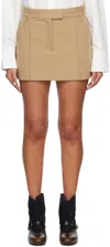 Camilla And Marc Sterling Mini Skirt In Camel