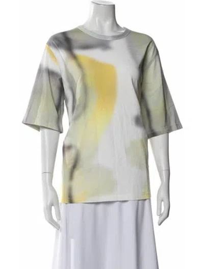 Pre-owned Camilla And Marc Tie-dye Print Crew Neck T-shirt In Green