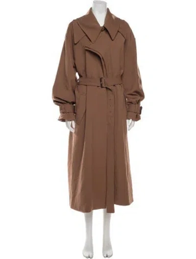 Pre-owned Camilla And Marc Trench Coat In Brown
