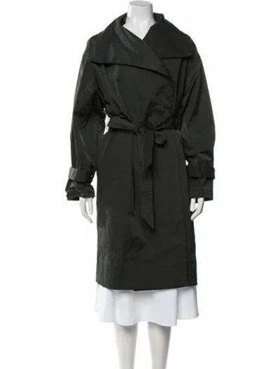 Pre-owned Camilla And Marc Trench Coat In Green