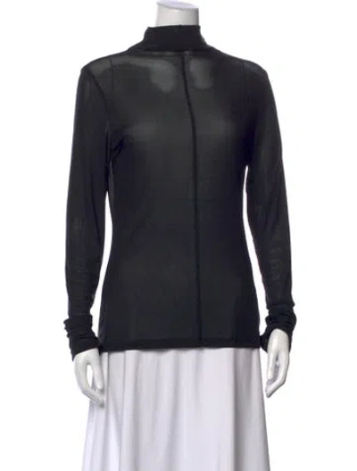 Pre-owned Camilla And Marc Turtleneck Long Sleeve Top W/ Tags In Blue
