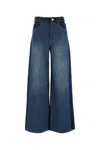 Camilla And Marc Two-tone Denim Palma Wide-leg Jeans In Blue