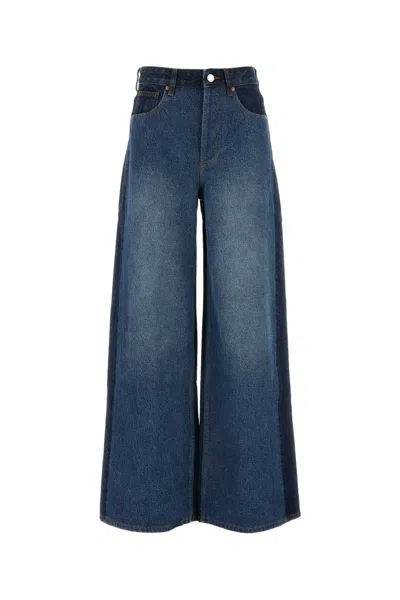 Camilla And Marc Two-tone Denim Palma Wide-leg Jeans