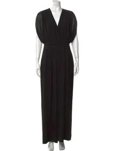 Pre-owned Camilla And Marc V-neck Jumpsuit In Black